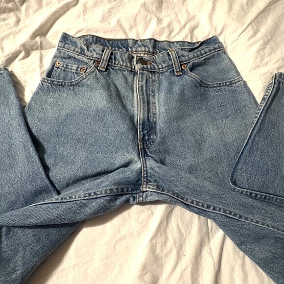 VTG 90s Levis 560 Mens Loose Fit Tapered Leg Denim Jeans Light Wash 30 X 30 - Picture 5 of 14